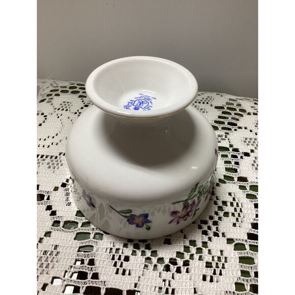 Royal Victoria Violets Fine Bone China England Footed Dessert Sherbert Bowl Cup - Picture 6 of 11